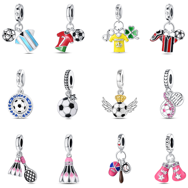 Fashion 925 Silver Football Je - Badminton Materi recension och pris