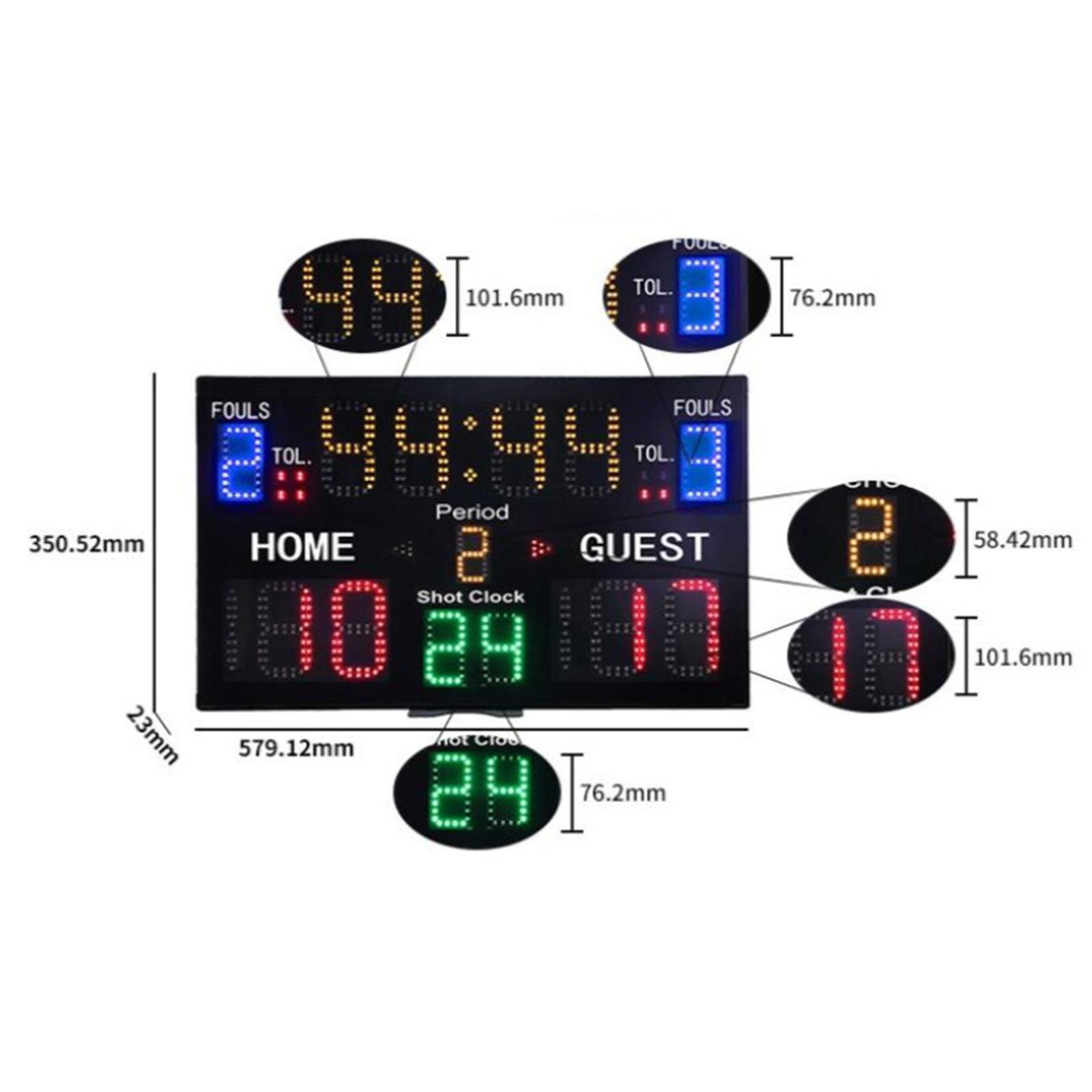 Indoor Basketball Scoreboard w - Scoreboard Digital recension och pris